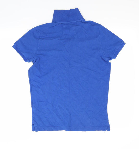 Hollister Mens Blue    Polo Size S