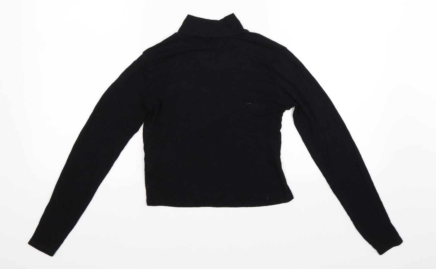 Quiz Womens Black   Cropped T-Shirt Size 12