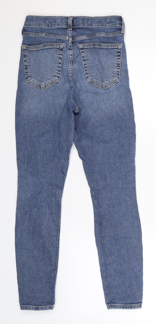 Topshop Womens Blue  Denim Skinny Jeans Size 26 in L26 in