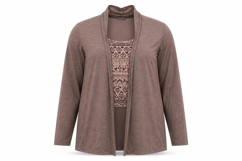 Front view of Marks & Spencer women’s grey jumper, size UK 16