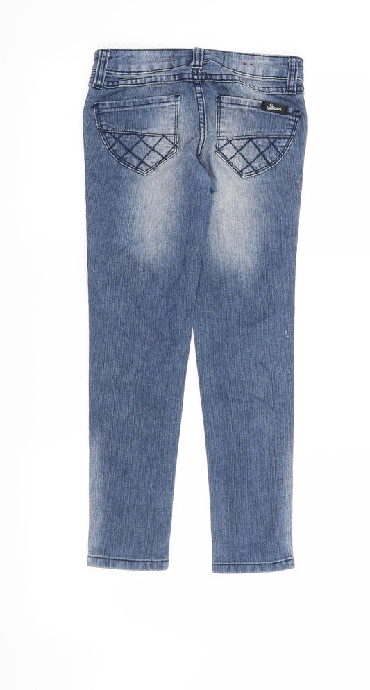 Preworn Girls Blue   Straight Jeans Size 7 Years