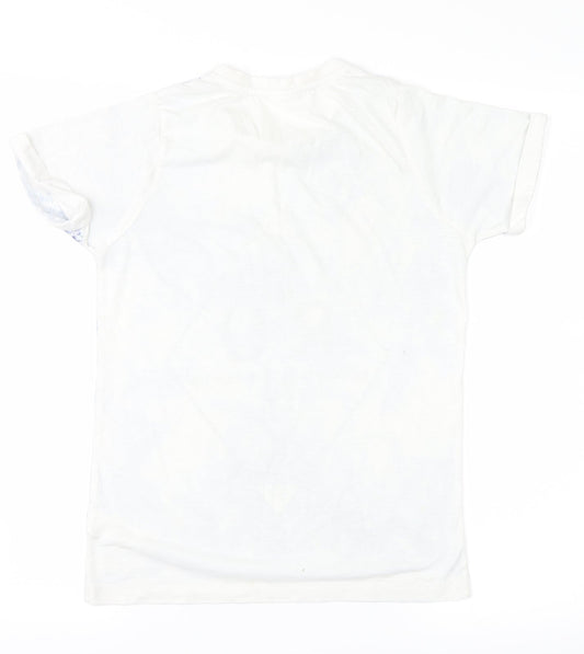 F&F Boys White   Basic T-Shirt Size 10-11 Years  - nyc