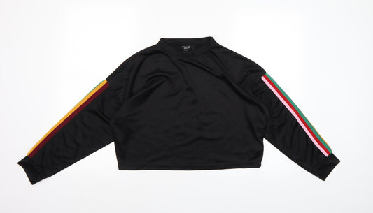 New Look Girls Black   Pullover Sweatshirt Size 12-13 Years