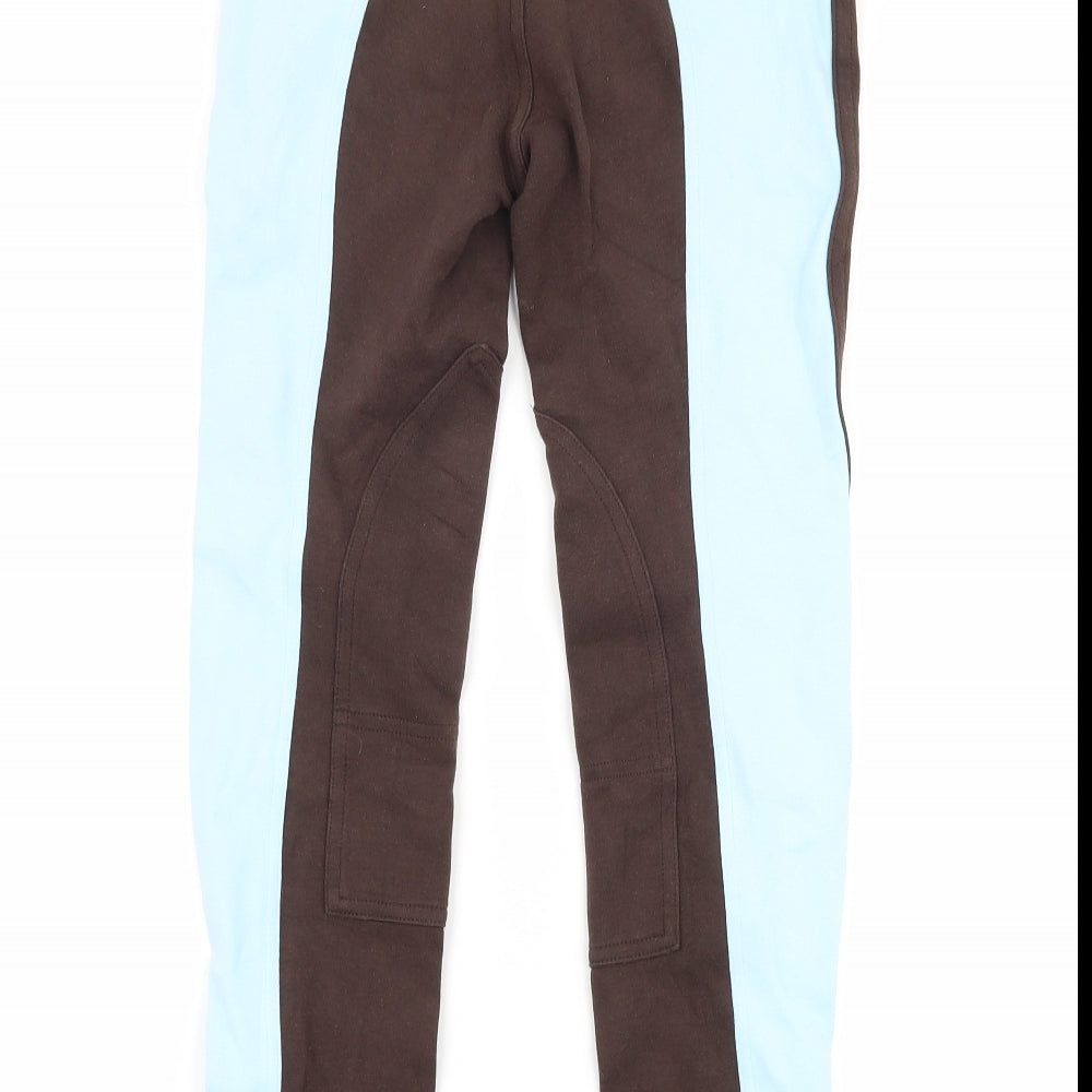 DECATHLON Girls Brown   Jegging Trousers Size 11-12 Years - Jodhpurs