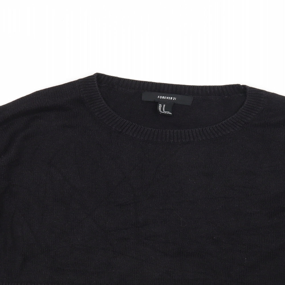 FOREVER 21 Womens Black   Pullover Jumper Size M
