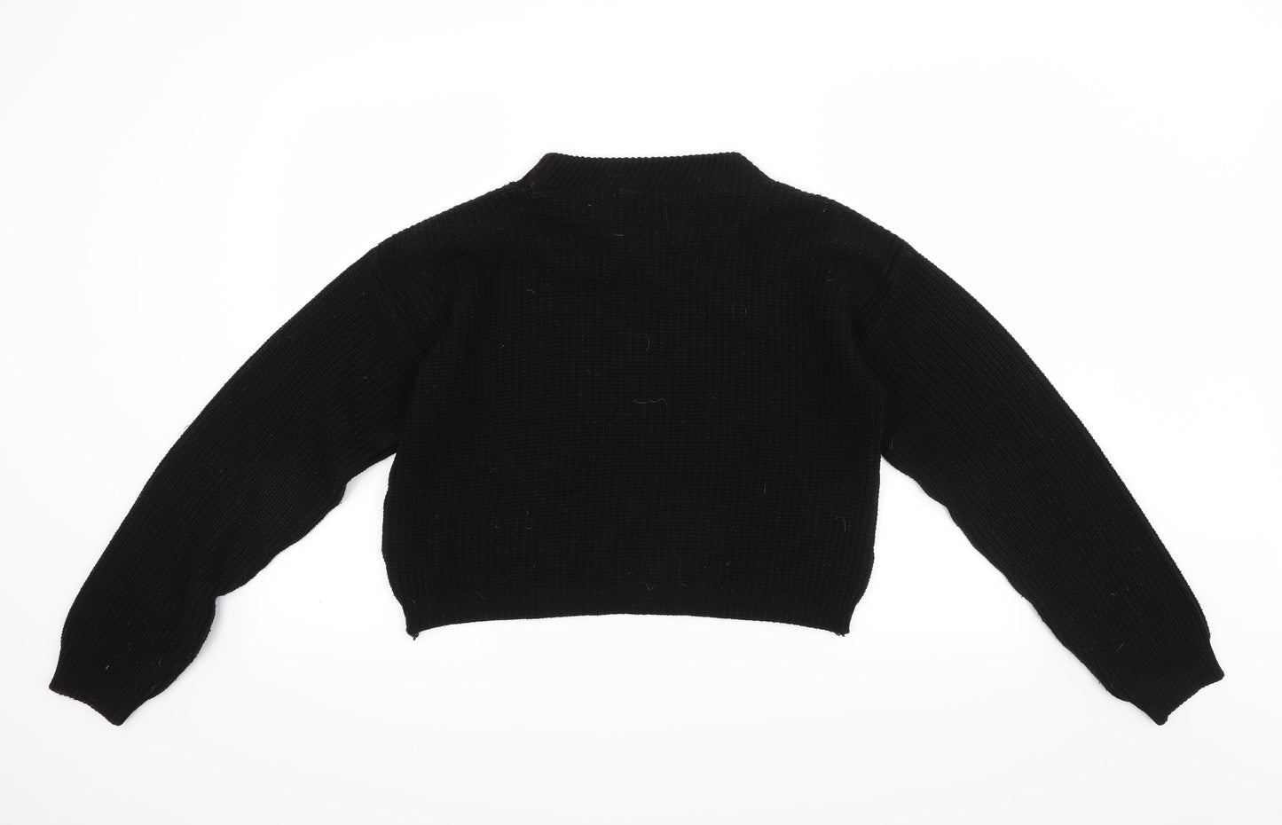 Boohoo Womens Black   Pullover Jumper Size M