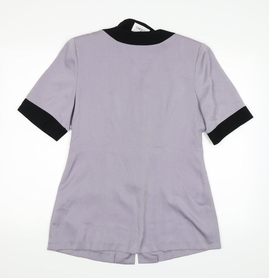 Clizo Womens Purple   Basic Button-Up Size L