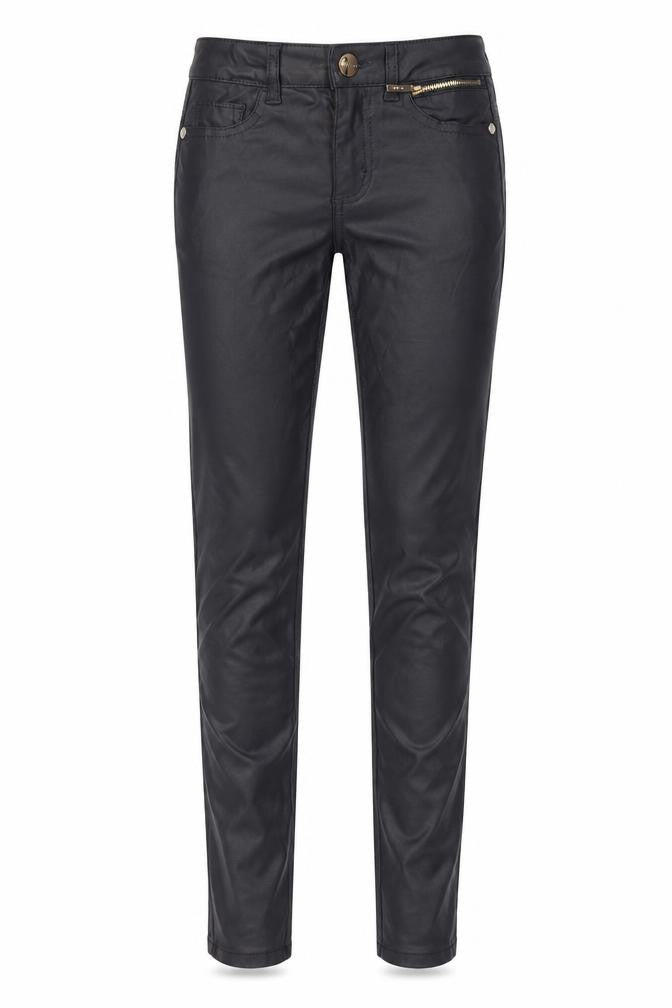 Front view of Lipsy women’s blue trousers, size UK 8, 29-inch leg