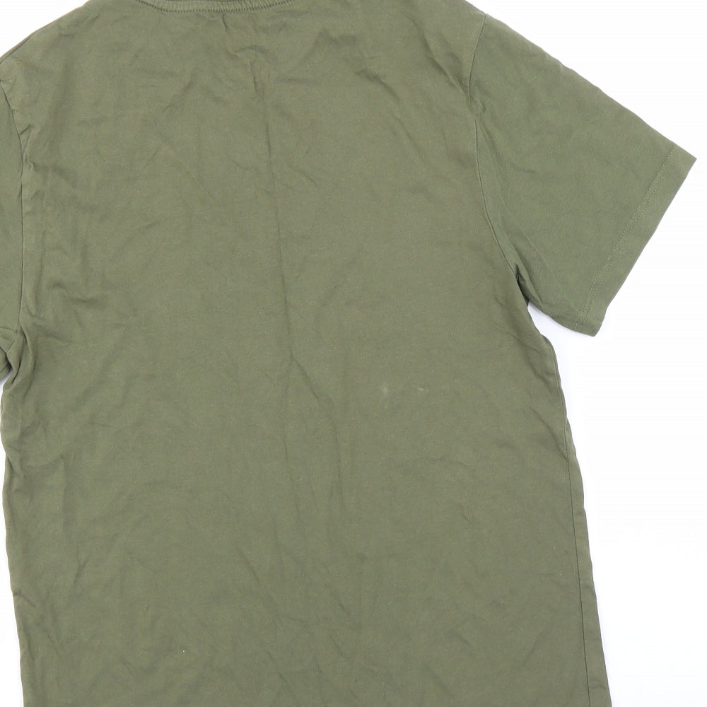 Burton Mens Green    T-Shirt Size S