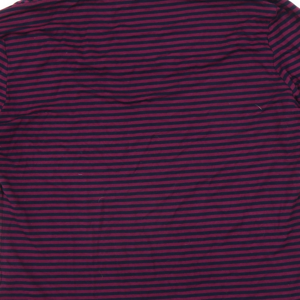 Phase Eight Womens Purple Striped  Basic Blouse Size 14