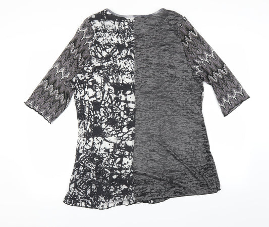 Anna Rose Womens Black   Basic Blouse Size 2XL