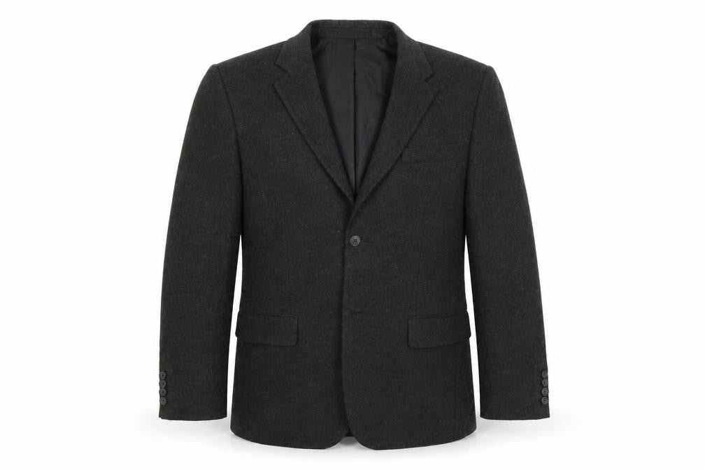 Front view of Atlantic Bay men’s grey jacket blazer, size 40