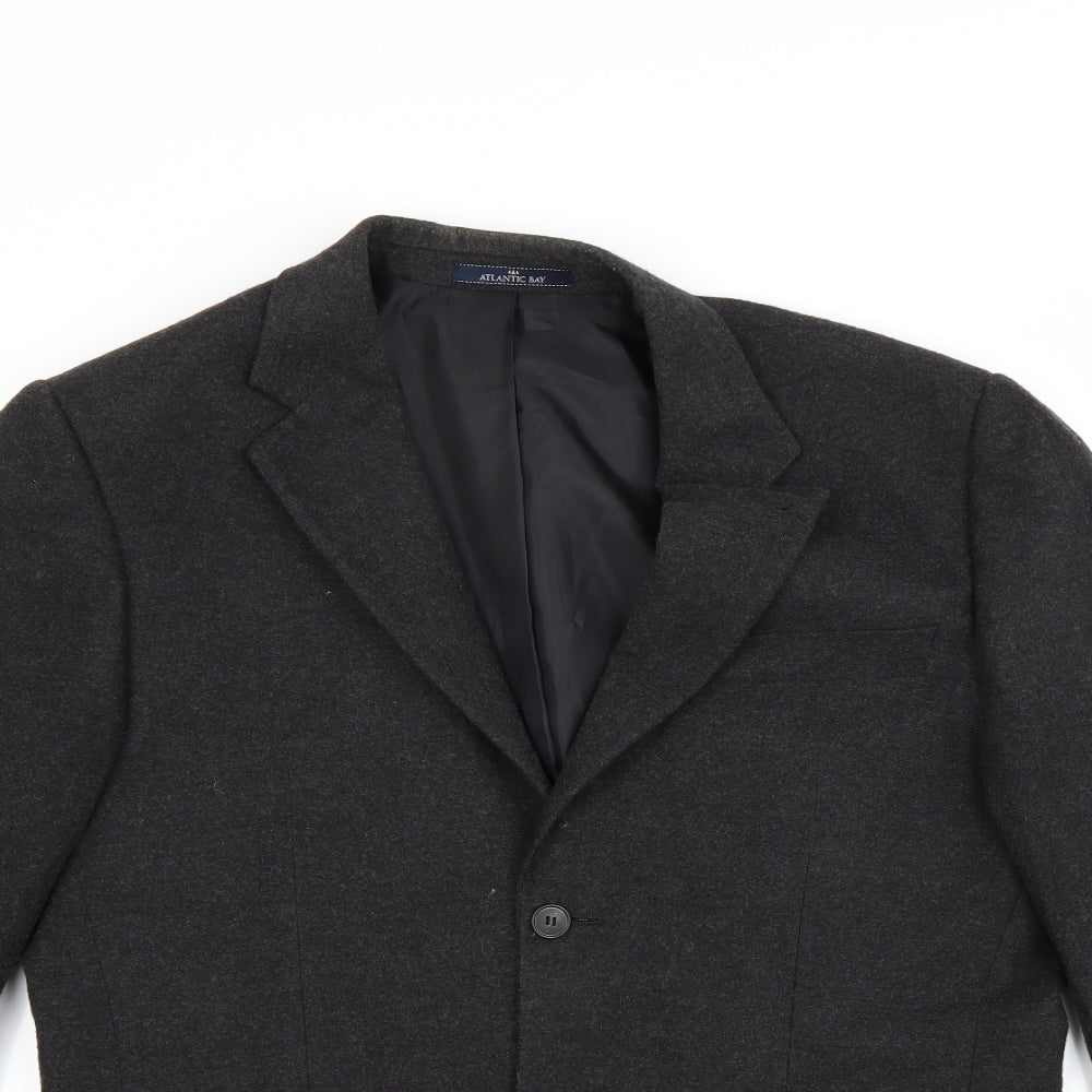 Atlantic Bay Mens Grey   Jacket Blazer Size 40
