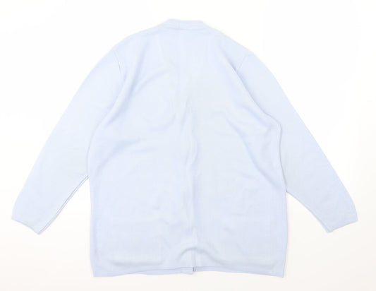 Classics Womens Blue  Knit Cardigan Jumper Size 12
