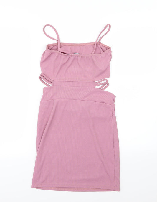 PRETTYLITTLETHING Womens Pink   Bodycon  Size 12