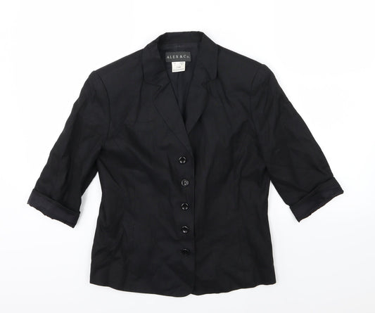 Alex & Co Womens Black   Jacket Blazer Size 8