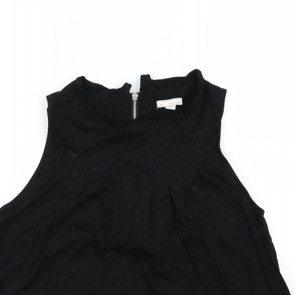Gap Womens Black  Woven Basic Tank Size M