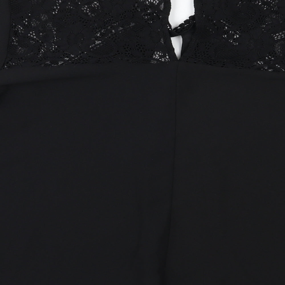 Miss Selfridge Womens Black   Basic Blouse Size 8