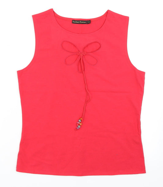 Sydney Easton Womens Pink   Basic Tank Size M