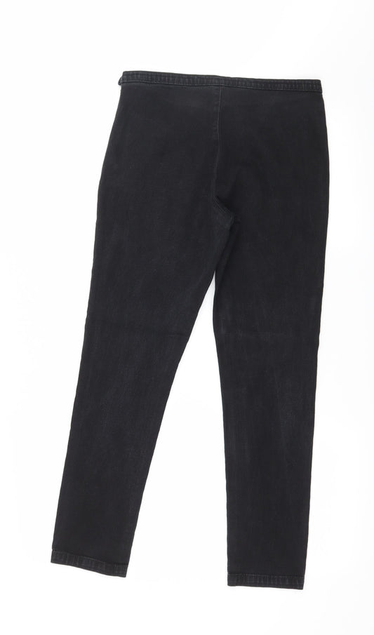 Preworn Womens Black  Denim Jegging Jeans Size 30 in L26 in