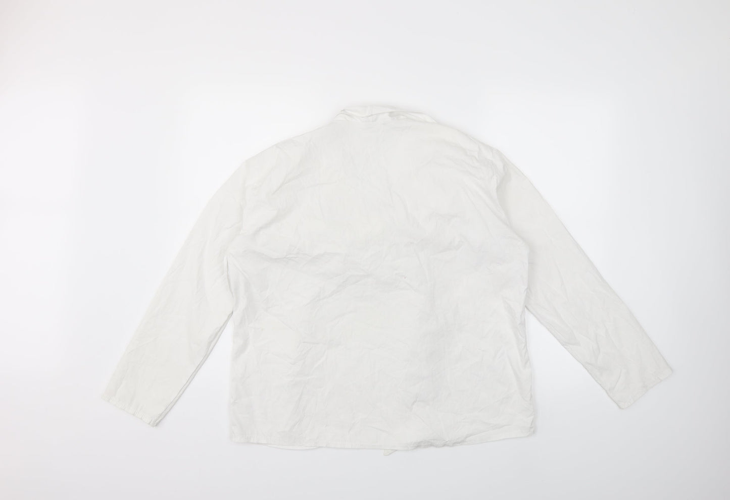 Boohoo Womens White   Basic Blouse Size XL