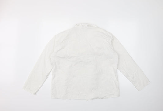Boohoo Womens White   Basic Blouse Size XL