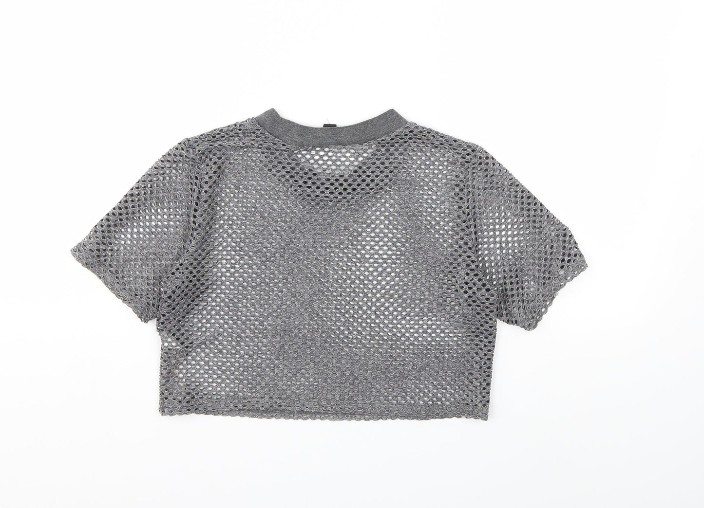 Topshop Womens Grey   Basic T-Shirt Size 10