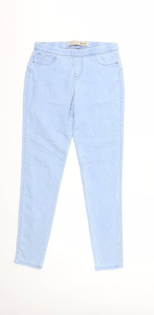 Denim & Co. Womens Blue  Denim Skinny Jeans Size 10 L29 in