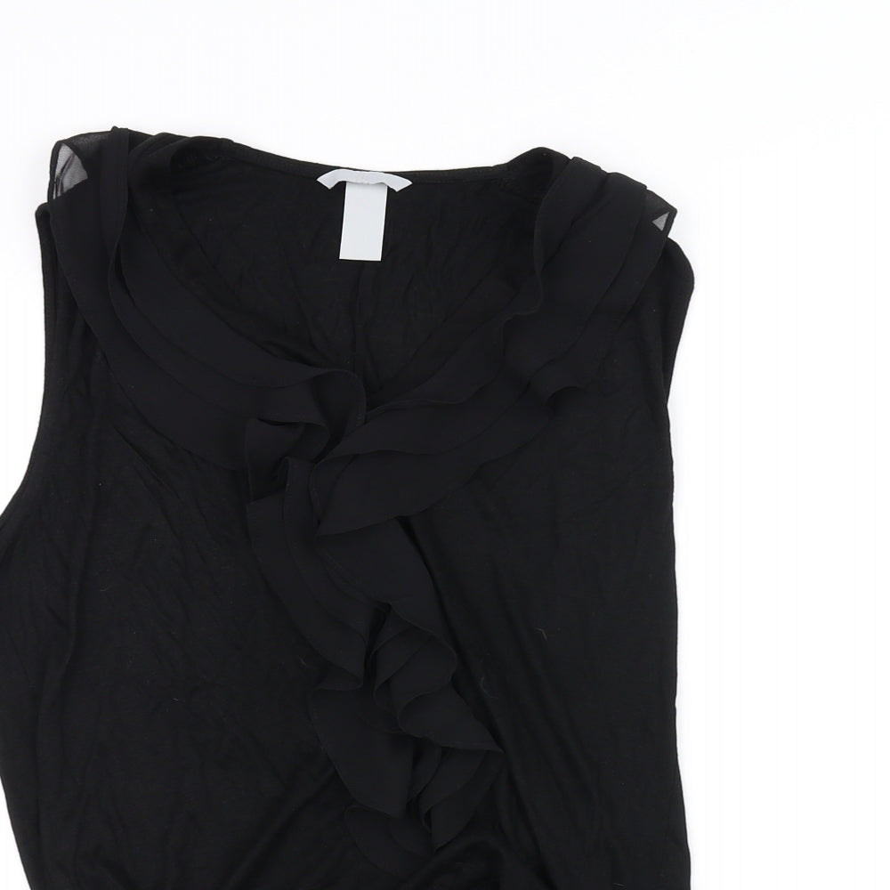 H&M Womens Black   Basic Blouse Size M