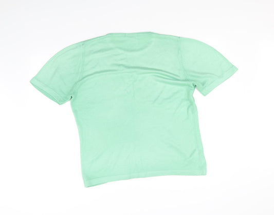 Papaya Womens Green   Basic T-Shirt Size L