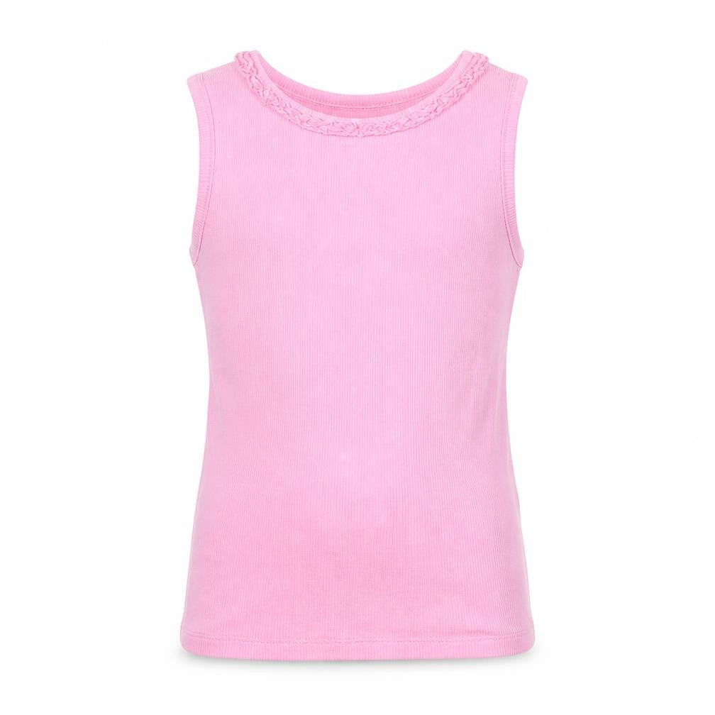 Front view of George girls’ pink jumper, size 6-7, years
