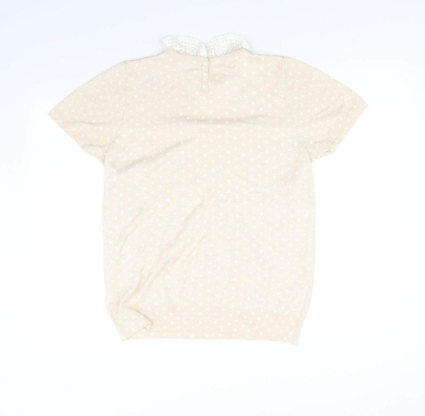m&s Womens Beige   Pullover Jumper Size 16
