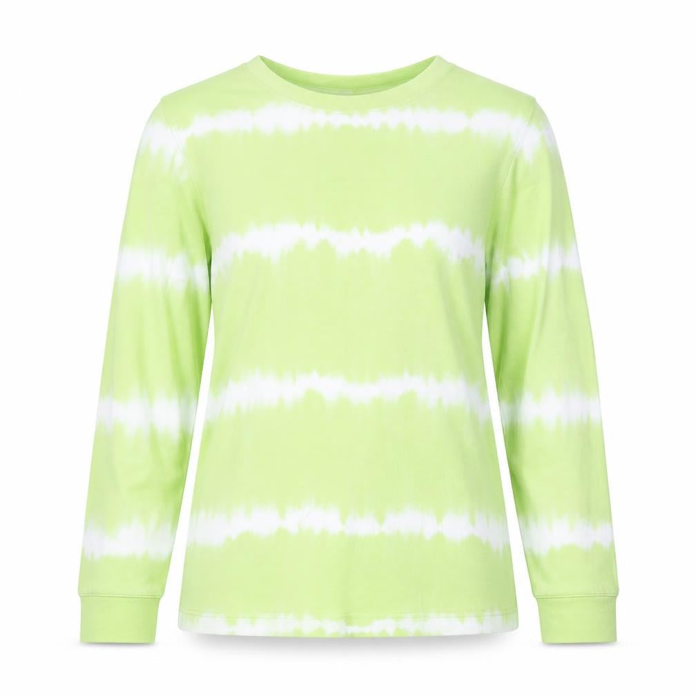 Front view of d&co women’s green jumper, size XS