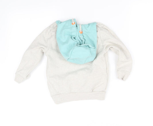 pre worn Girls White   Pullover Hoodie Size 2-3 Years