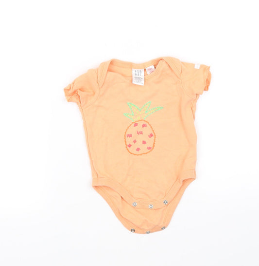Gap  Orange   Basic T-Shirt Size 3-6 Months