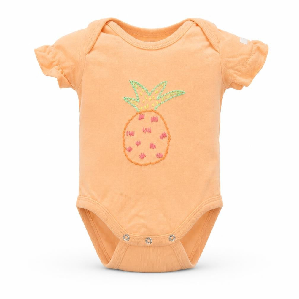 Front view of Gap Orange Basic T-Shirt, size 3-6, Months