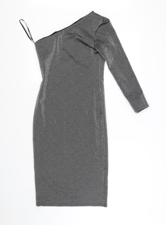 pre worn Womens Grey   Fit & Flare  Size 10