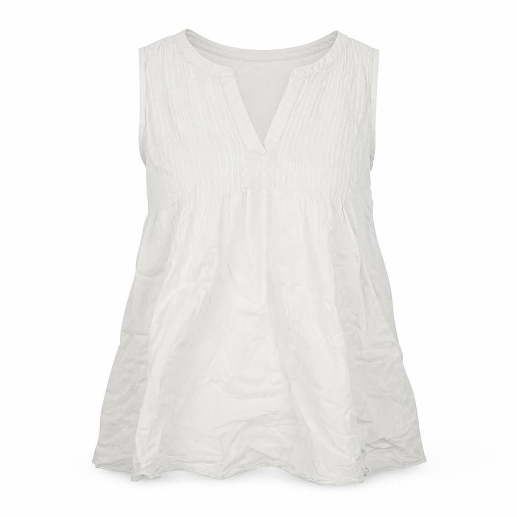 Front view of logg women’s white basic t-shirt, size UK 4