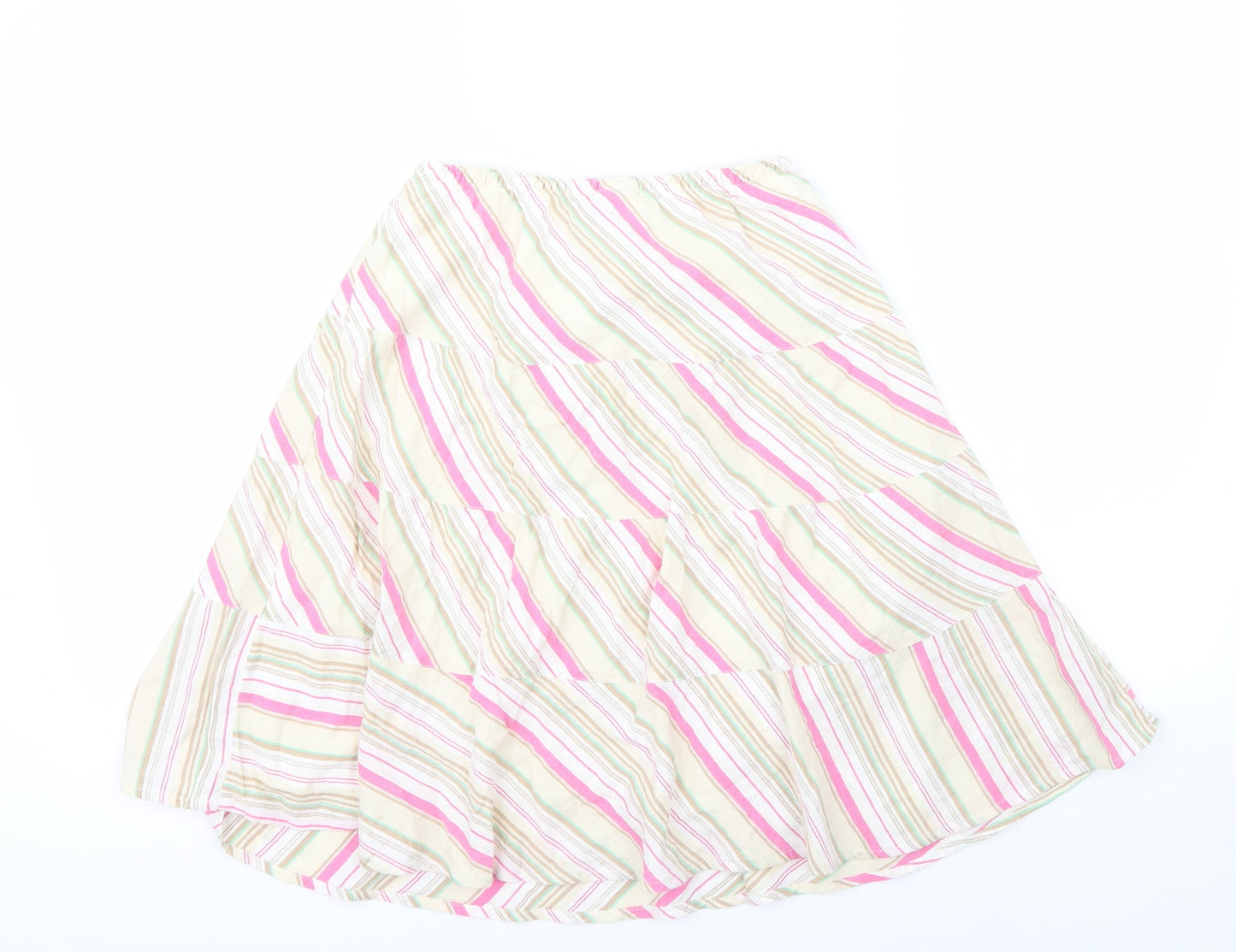 Gap Girls Multicoloured Striped  A-Line Skirt Size 10-11 Years