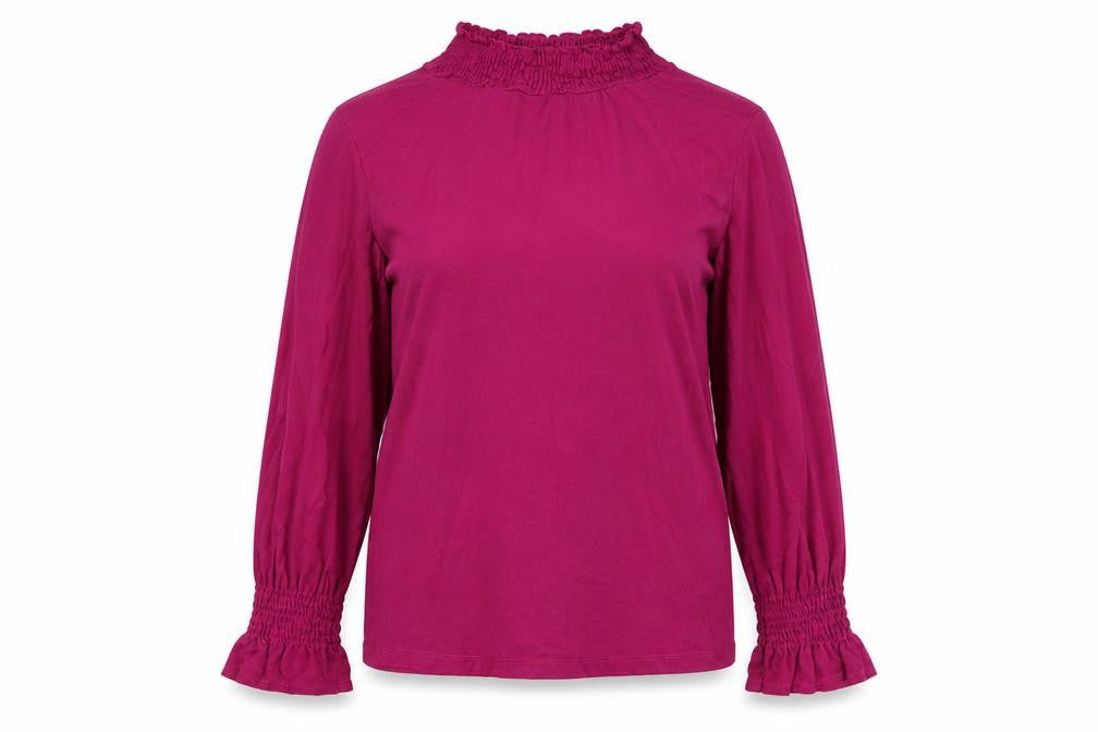 Front view of Red Herring women’s pink jumper, size UK 14