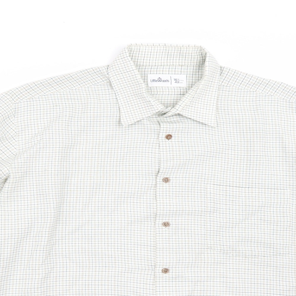Littlewoods Mens White    Button-Up Size 16