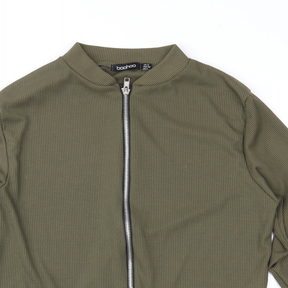 Boohoo Womens Green   Jacket  Size 8