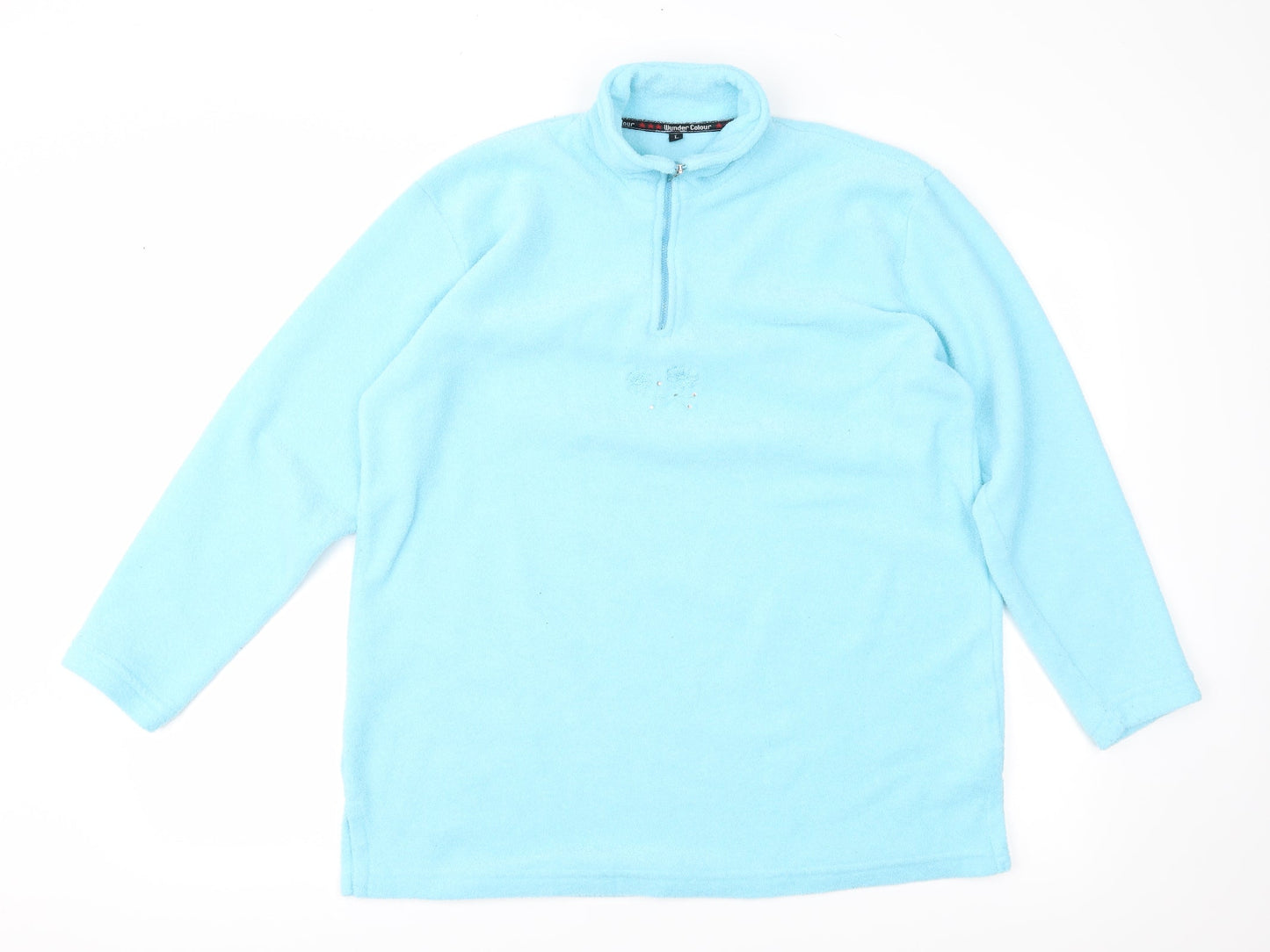 Wunder Colour Womens Blue  Fleece Jacket  Size L