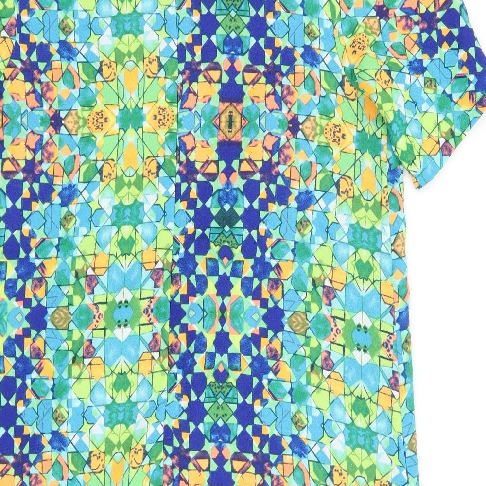 Atmosphere Womens Green Geometric  Shift  Size 12