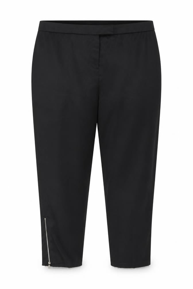 Front view of Tyler women’s black trousers, size UK 20, 27-inch leg