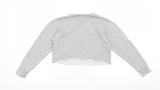 Candy Couture Girls Grey   Pullover Sweatshirt Size 9 Years  - Michigan