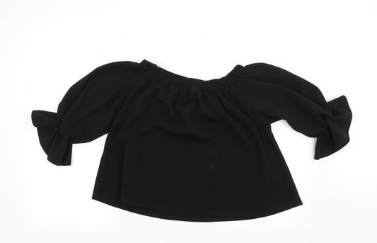 Preworn Womens Black   Basic Blouse Size S