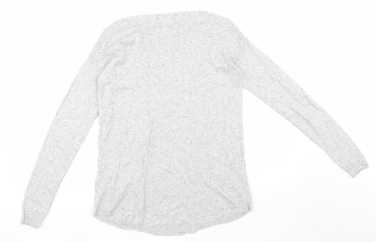 NEXT Womens Grey   Henley Sweatshirt Size 8