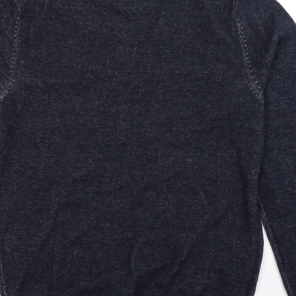 George Mens Blue  Knit Pullover Jumper Size S