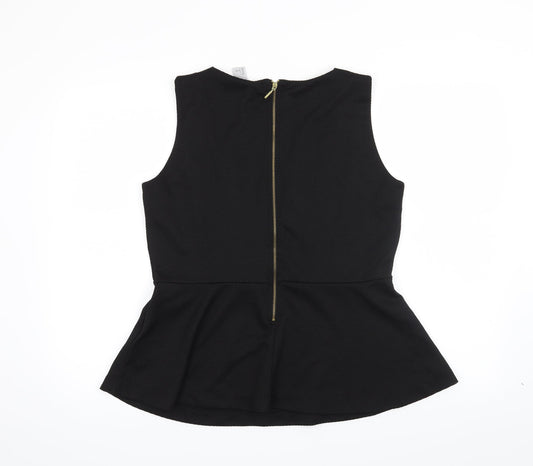 H&M Womens Black   Basic Blouse Size L